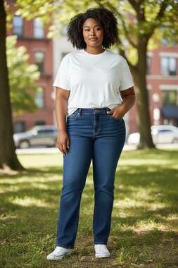 Signature Fit Boot Jean 24 Short Mid Rise